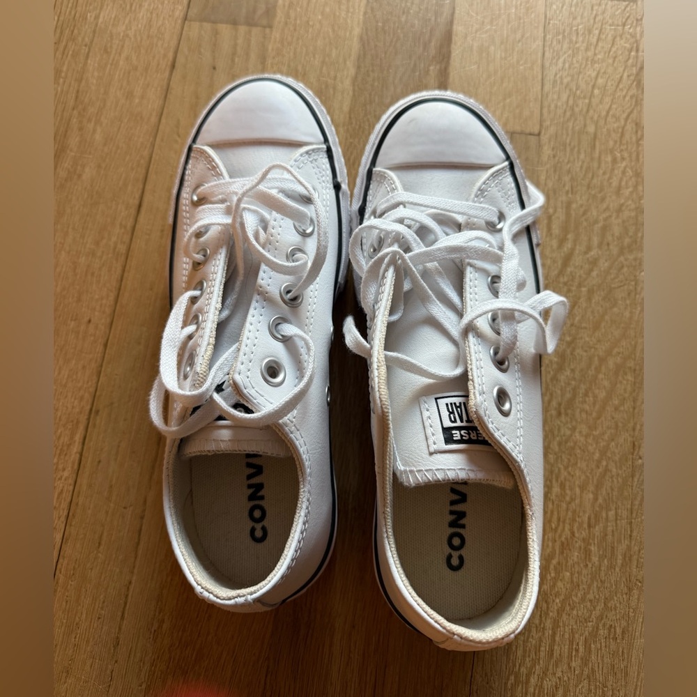 brand new Converse All Star leather platform low top. Size 6